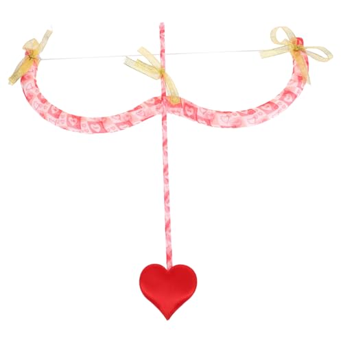LABRIMP Cupid Kostüm Set mit Herzbogen und Pfeilen Leichtes Langlebiges Accessoire für Valentinstag Halloween und Cosplay Kreatives Rollenspiel Zubehör für Damen und Partys von LABRIMP