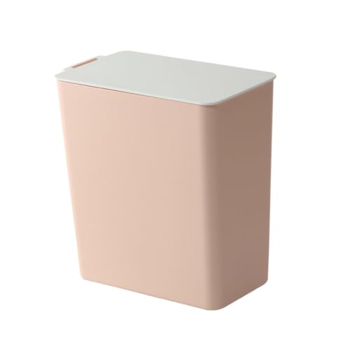 LABRIMP Desktop Mülleimer aus Kunststoff mit Deckel Mini Abfallbehälter für Büro und Zuhause für Schreibtisch und Kosmetikeimer um Ordnung zu Halten von LABRIMP