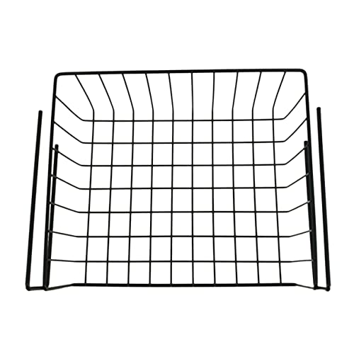LABRIMP Desktop-lagerregal Gestell Unter Regalkorb Hängend Schreibtisch Drahtregal Korb Unter Dem Hängekorb Für Die Küche Organizer Für Badezimmerregale Edelstahlkorb Schwarz von LABRIMP