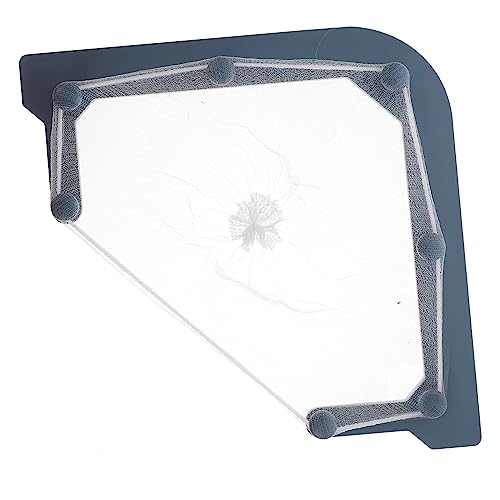 LABRIMP Dreieckiger Abfallkorb für Küchenspüle Stabiler Sink Garbage Drain Bag Holder mit Mesh Netz Abflussregal für Essensreste Einfach zu Montierender Küchenfilterkorb Bpa von LABRIMP