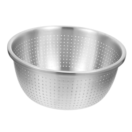 LABRIMP Edelstahl Abtropfschüssel Dickwandiges Sieb und Salatschüssel Robustes Küchensieb für Gemüse Obst Reis und Pasta Schnelles Abtropfen Einfach zu Reinigen Langlebig von LABRIMP