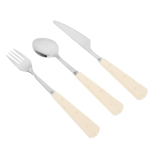 LABRIMP Edelstahl Besteckset Mit Vintage-design Teiliges Set Aus Messer Und Löffel Für Desserts Für Zuhause Und Gastronomie Spülmaschinenfest Und Langlebig LABRIMP Edelstahl Besteckset Mit Vintage-design Teiliges Set Aus Messer Und Löffel Für Desserts Für Zuhause Und Gastronomie Spülmaschinenfest Und Langlebig von LABRIMP