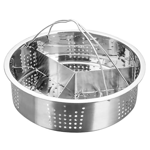 LABRIMP Edelstahl Dampfgarer Einsatz mit Doppelgriffen Rundes Dampfgitter und Trivet für Gemüse Fleisch Obst als Dampfkorb für Kochtöpfe Lebensmittelecht Langlebig und Leicht zu Reinigen LABRIMP Edelstahl Dampfgarer Einsatz mit Doppelgriffen Rundes Dampfgitter und Trivet für Gemüse Fleisch Obst als Dampfkorb für Kochtöpfe Lebensmittelecht Langlebig und Leicht zu Reinigen von LABRIMP