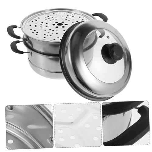 LABRIMP Edelstahl Dampfgarer mit Sichtbarem Deckel Dampftopf für Herdarten Multifunktional Platzsparend Langlebig LABRIMP Edelstahl Dampfgarer mit Sichtbarem Deckel Dampftopf für Herdarten Multifunktional Platzsparend Langlebig von LABRIMP