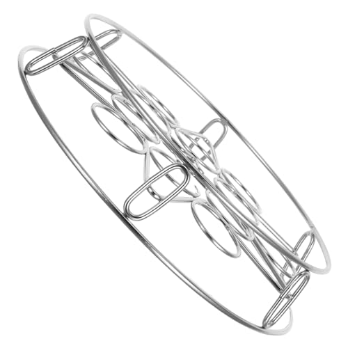 LABRIMP Edelstahl Dampfkorb Rund mit Füßen Stapelbarer Eierdampfständer für Druckkocher Vielseitiger Küchen-dämpfeinsatz zum Gleichzeitigen von Eiern Gemüse und Knödeln LABRIMP Edelstahl Dampfkorb Rund mit Füßen Stapelbarer Eierdampfständer für Druckkocher Vielseitiger Küchen-dämpfeinsatz zum Gleichzeitigen von Eiern Gemüse und Knödeln von LABRIMP