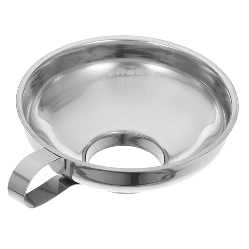 LABRIMP Edelstahl Einfülltrichter mit Großem Mund und Griff Lebensmittelecht Breiter Trichter für Einmachgläser Marmeladen und Salatdressings Vielseitig für Flüssigkeiten und Feststoffe von LABRIMP