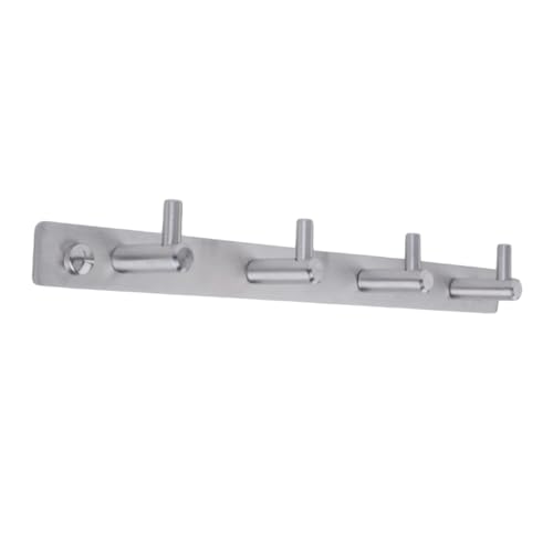 LABRIMP Edelstahl Garderobenhaken mit Haken Robuster Wandhaken für Handtücher Mäntel Platzsparend Vielseitig für Bad Schlafzimmer und Küche Geeignet von LABRIMP