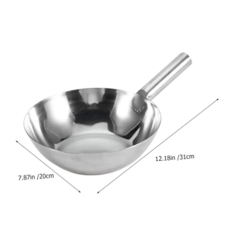 LABRIMP Edelstahl Kurzer Wasserschöpfer Löffel Robuste Küchenschaufel Glatte Oberfläche Leicht Reinigung Vielseitig für Küche Garten Wasser Schöpfen von LABRIMP