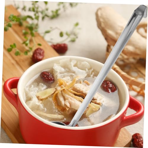 LABRIMP Edelstahl Suppenkelle mit Haken Tiefer Dicker Schöpflöffel Langer Ergonomischer Griff Hitzebeständig Vielseitig für Suppen Porridge Hot Pot für Haushalt und Gastronomie LABRIMP Edelstahl Suppenkelle mit Haken Tiefer Dicker Schöpflöffel Langer Ergonomischer Griff Hitzebeständig Vielseitig für Suppen Porridge Hot Pot für Haushalt und Gastronomie von LABRIMP
