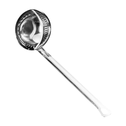 LABRIMP Edelstahl Suppenlöffel mit Langem Griff Öl Wassersieb Ergonomisch Hitzebeständig Vielseitig für Küche Restaurant Hotels und Kochschulen Einfach zu Reinigen LABRIMP Edelstahl Suppenlöffel mit Langem Griff Öl Wassersieb Ergonomisch Hitzebeständig Vielseitig für Küche Restaurant Hotels und Kochschulen Einfach zu Reinigen von LABRIMP