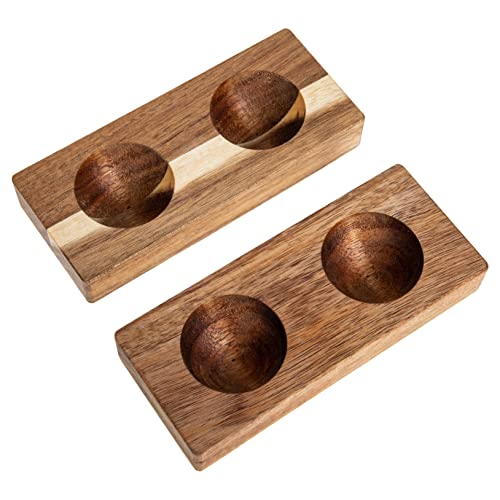 LABRIMP 2stücke Holz-eierbehälter Stabiler Kühlschrank-eierhalter Küchen-eierablage Kompakte Aufbewahrung Lösung Für Frische Eier Und Stilvolle Dekoration von LABRIMP