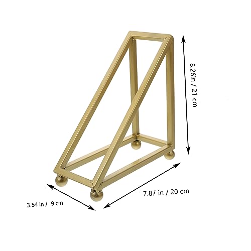 LABRIMP Eleganter Rotweinflaschenhalter aus Robustem Modernes Geometrisches Design Single Flaschenständer in Gold für Stilvolle Weinlagerung und Wohnraumdekoration von LABRIMP