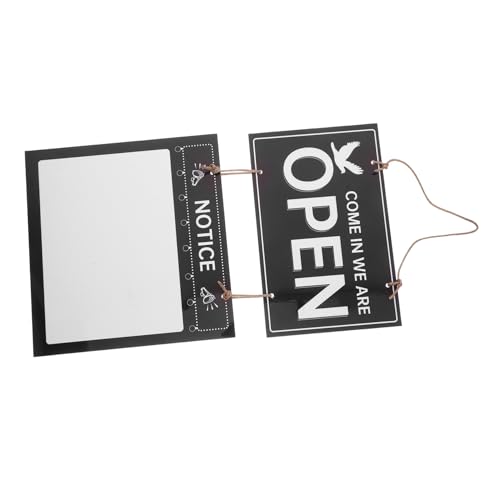 LABRIMP Erasierbares Geschäftsschild Dekoratives Retro Schild mit Öffnungs und Schließzeiten Doppelseitige Tafel für Gastronomie und Einzelhandel für Eingangsbereich LABRIMP Erasierbares Geschäftsschild Dekoratives Retro Schild mit Öffnungs und Schließzeiten Doppelseitige Tafel für Gastronomie und Einzelhandel für Eingangsbereich von LABRIMP