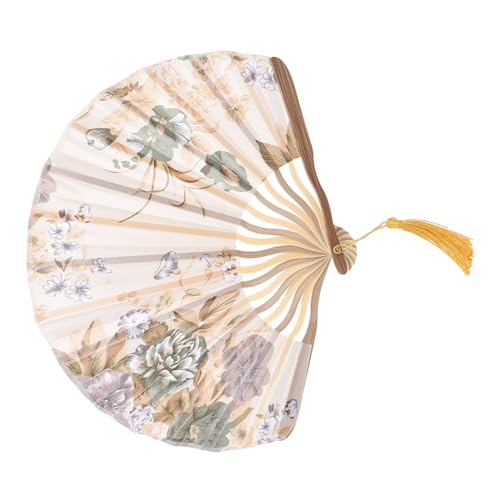 LABRIMP Faltbarer Holz-handfächer im Chinesischen Vintage-stil Leichter Stofffächer mit Klassischer Farbgestaltung für Tanz Bühnenperformance und Dekorative Wandgestaltung Elegant und LABRIMP Faltbarer Holz-handfächer im Chinesischen Vintage-stil Leichter Stofffächer mit Klassischer Farbgestaltung für Tanz Bühnenperformance und Dekorative Wandgestaltung Elegant und von LABRIMP