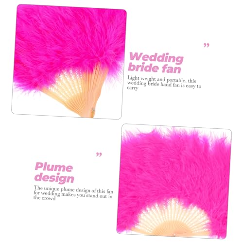LABRIMP Federfächer Handventilator Hochzeitsgast Plume Design Langlebig für Party Tanz Fotorequisite Geeignet für Brautjungfern Hochzeit Feier von LABRIMP