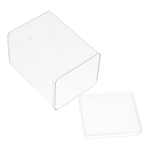LABRIMP Figuren Vitrine Transparente Aufbewahrungsbox für Actionfiguren Modelle und Handarbeiten Staubdichter Display Koffer mit Stabiler Basis für Stilvolle Präsentation Sammlerstücken von LABRIMP