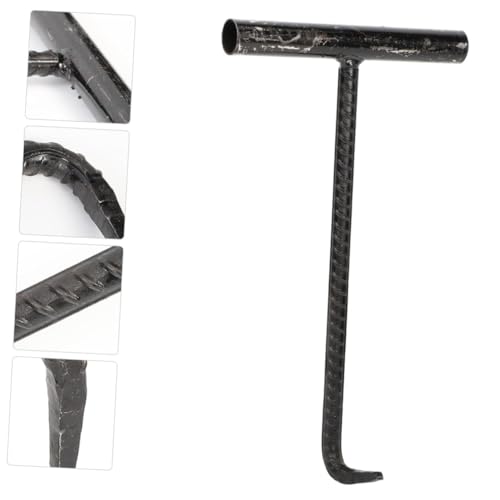 LABRIMP Förmiger Edelstahl Kanaldeckel haken Stahlgriff Manhole Cover Lifting Hook für Leichtes Anheben von Abdeckungen Robust Ergonomisch Geformt Langlebig und Kraftsparend von LABRIMP