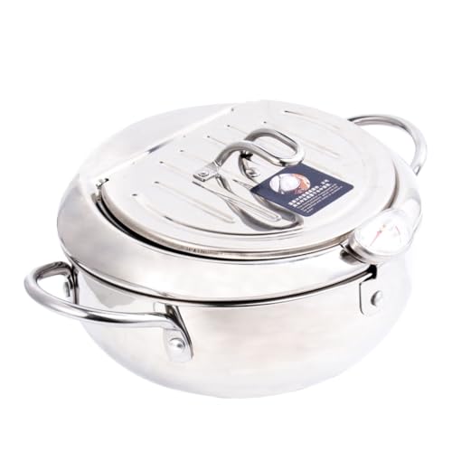 LABRIMP Frittierpfanne mit Thermometer und Ölfilter Mini Frittiergerät für Induktionsherd und Gasherd für Gleichmäßiges Frittieren von Lebensmitteln LABRIMP Frittierpfanne mit Thermometer und Ölfilter Mini Frittiergerät für Induktionsherd und Gasherd für Gleichmäßiges Frittieren von Lebensmitteln von LABRIMP