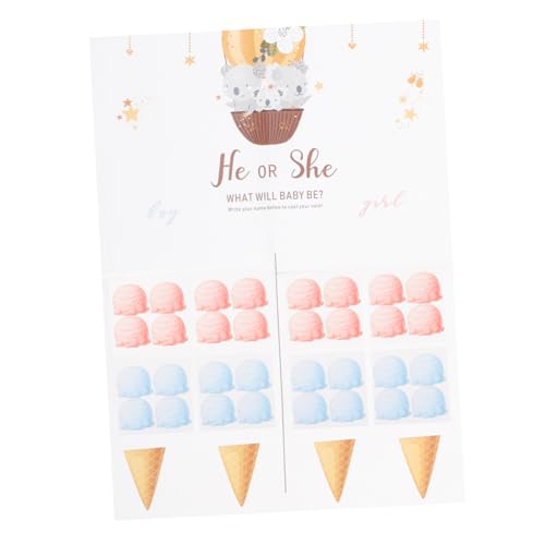 LABRIMP Gender Reveal Poster Geschlechtsenthüllung Partyspiel mit Aufklebern Dekoration für Gäste und Unvergessliche für Babyparty und Geschlechtsenthüllung von LABRIMP