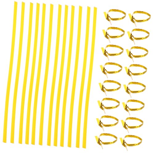 LABRIMP Goldene Twist Bindebänder Vielseitige Verschlussclips für Geschenkverpackungen Süßigkeiten Keksbeutel Einfach zu Handhaben Robust für Partys Feiertage LABRIMP Goldene Twist Bindebänder Vielseitige Verschlussclips für Geschenkverpackungen Süßigkeiten Keksbeutel Einfach zu Handhaben Robust für Partys Feiertage von LABRIMP