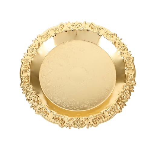 LABRIMP Goldenes Serviertablett Multifunktionales Snacktablett Leichtes Dessert und Obsttablett Für Partys Schmuck und Aufbewahrung LABRIMP Goldenes Serviertablett Multifunktionales Snacktablett Leichtes Dessert und Obsttablett Für Partys Schmuck und Aufbewahrung von LABRIMP