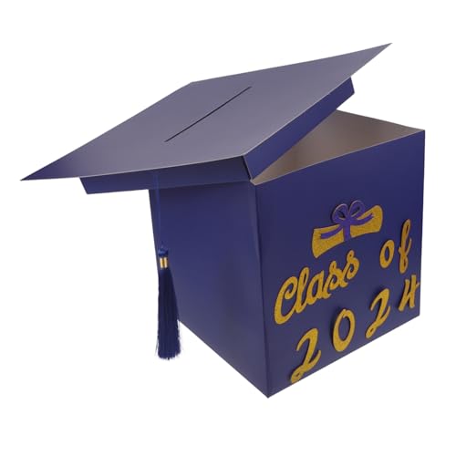 LABRIMP Graduation Message Box Material Große Kapazität Abschlusskappe Form mit Quaste Vielseitig als Erinnerung und Dekoration für Schulabschluss Party LABRIMP Graduation Message Box Material Große Kapazität Abschlusskappe Form mit Quaste Vielseitig als Erinnerung und Dekoration für Schulabschluss Party von LABRIMP