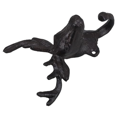 LABRIMP Gusseisen Wandhaken Form Rustikaler Garderobenhaken aus Schmiedeeisen Wanddeko Haken für Schlafzimmer und Flur Vielseitiger Kleider und Schlüsselhalter Einfache Montage LABRIMP Gusseisen Wandhaken Form Rustikaler Garderobenhaken aus Schmiedeeisen Wanddeko Haken für Schlafzimmer und Flur Vielseitiger Kleider und Schlüsselhalter Einfache Montage von LABRIMP