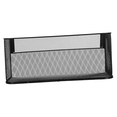 LABRIMP Hängekorb Nachttisch Aufbewahrungskorb Doppelstöckig Bettnachbar Organizer für Bücher Handy Snacks Schlafzimmer und Wohnheim Schwarz von LABRIMP