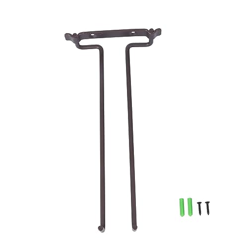 LABRIMP Hängender Weinglashalter aus Bronze Reihiger Stielglashalter für Umgedrehte Aufbewahrung Wandmontage Weinregal für Zuhause Bar Restaurant Stabiles Stemware Rack von LABRIMP