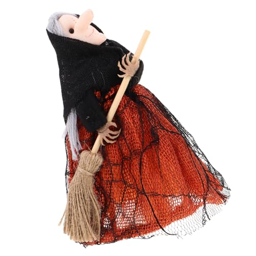 LABRIMP Halloween Hexenfigur Besenstiel Robuste Stoffdekoration für Innen und Außen Vielseitig als Tisch Hängedeko Langlebig und Einfach zu Platzieren für Hexenparty und Gruselige LABRIMP Halloween Hexenfigur Besenstiel Robuste Stoffdekoration für Innen und Außen Vielseitig als Tisch Hängedeko Langlebig und Einfach zu Platzieren für Hexenparty und Gruselige von LABRIMP