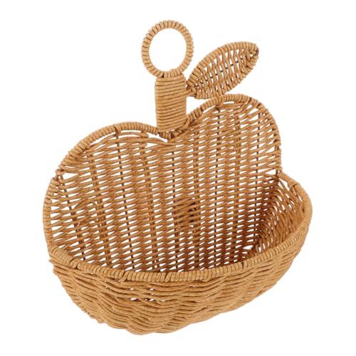 LABRIMP Handgefertigter Apfel-wandkorb Rattan Dekorative Aufbewahrung Für Obst Und Für Küche Und Rustikales Design Für Stilvolle Organisation von LABRIMP