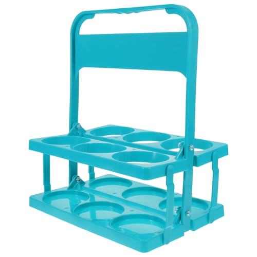 LABRIMP Handgehaltener Bierflaschenhalter Tragbarer Getränketräger in Marsgrün Für Auto Picknick Und BBQ Stabiler Kunststoff Einfacher Transport Multifunktional Für Flaschen Getränkespeich von LABRIMP