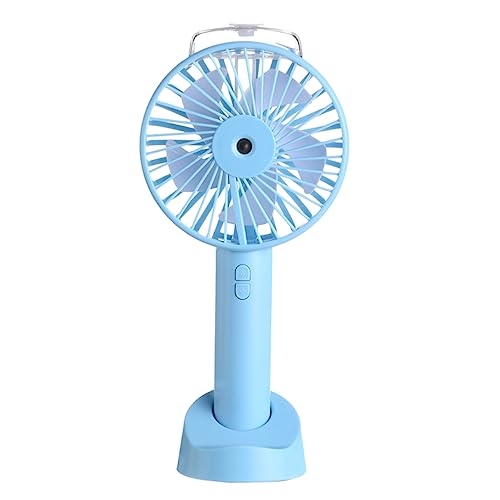 LABRIMP Handheld Spray Fan USB Wiederaufladbarer Tragbarer Mini mit Sprühfunktion für Outdoor Aktivitäten Blau von LABRIMP