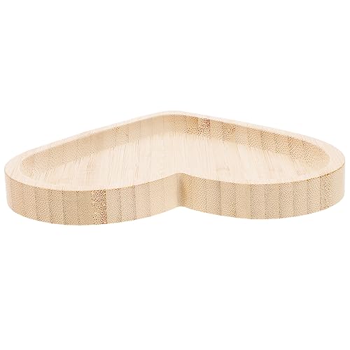 LABRIMP Herzförmiges Holztablett Servierteller für Desserts Snacks Stilvolles Tablett aus Hochwertigem Material für Zuhause Einzigartiges für Freunde von LABRIMP