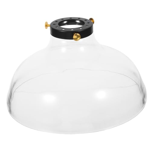 LABRIMP Hochtemperaturbeständiger Glaslampenschirm Deckenleuchtenabdeckung Kleiner Glaslampenschirm Glasleuchtenabdeckung Trichterförmiger Ausgestellter Klarglasschirm von LABRIMP