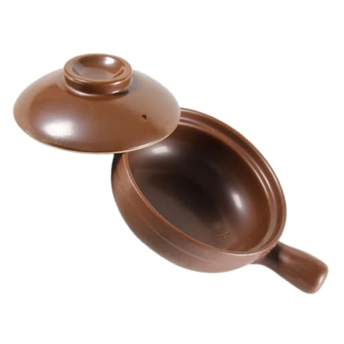 LABRIMP Hochtemperaturbeständiger Keramischer Steintopf mit Seitlichen Griffen Antihaftbeschichteter Schmortopf für Suppen Eintöpfe und Reisgerichte Hitzebeständiges Kochgeschirr für LABRIMP Hochtemperaturbeständiger Keramischer Steintopf mit Seitlichen Griffen Antihaftbeschichteter Schmortopf für Suppen Eintöpfe und Reisgerichte Hitzebeständiges Kochgeschirr für von LABRIMP