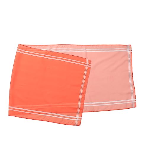 LABRIMP Hochwertiger Tischläufer aus Polyester Orange Tischdekoration für Hochzeiten Geburtstagsfeiern und Besondere Anlässe Waschbar und Wiederverwendbar von LABRIMP