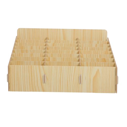 LABRIMP Holz Multi Fach Handy Aufbewahrungsbox Fächer Mobiltelefon Organizer für Klassenzimmer Meetingraum Reparatur Leichtes Holzmaterial Praktische Sortierlösung Design von LABRIMP