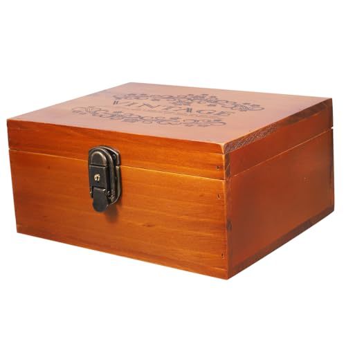 LABRIMP Holz Schmuckkästchen Vintage Aufbewahrungsbox mit Schloss Retro Schatzkiste für Schmuck Erinnerungsstücke und Kleinigkeiten Vielseitige Lagerbox für Damen und Mädchen zu Besonderen LABRIMP Holz Schmuckkästchen Vintage Aufbewahrungsbox mit Schloss Retro Schatzkiste für Schmuck Erinnerungsstücke und Kleinigkeiten Vielseitige Lagerbox für Damen und Mädchen zu Besonderen von LABRIMP