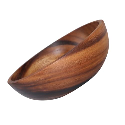 LABRIMP Holzschale Natürliche Salatschüssel aus Holz Vielseitige Servierschale für Snacks Salate Obst für Küche Partys Familie und Restaurants LABRIMP Holzschale Natürliche Salatschüssel aus Holz Vielseitige Servierschale für Snacks Salate Obst für Küche Partys Familie und Restaurants von LABRIMP