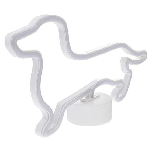LABRIMP Hund Neon Lampe Dekoratives Licht Usb Betrieben 10w Langlebig Geeignet Für Schlafzimmer Und Wohnzimmer Niedliche Hundeform Nachtlicht Für Kinderzimmer von LABRIMP