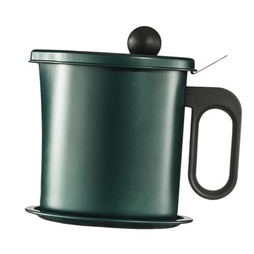 LABRIMP Japanischer Edelstahl Ölfiltertopf mit Deckel Haushalts küchenölbehälter mit Feinem Netz Hitzebeständig Wiederverwendbar Stilvoller Grüner Ölaufbewahrungstank für Küche und LABRIMP Japanischer Edelstahl Ölfiltertopf mit Deckel Haushalts küchenölbehälter mit Feinem Netz Hitzebeständig Wiederverwendbar Stilvoller Grüner Ölaufbewahrungstank für Küche und von LABRIMP