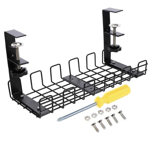LABRIMP Kabelmanagement Ablage aus Robustem Metall unter Schreibtisch Kabelaufbewahrung für Steckdosen und Zubehör Praktisches Organizer Regal für Büro und Zuhause LABRIMP Kabelmanagement Ablage aus Robustem Metall unter Schreibtisch Kabelaufbewahrung für Steckdosen und Zubehör Praktisches Organizer Regal für Büro und Zuhause von LABRIMP