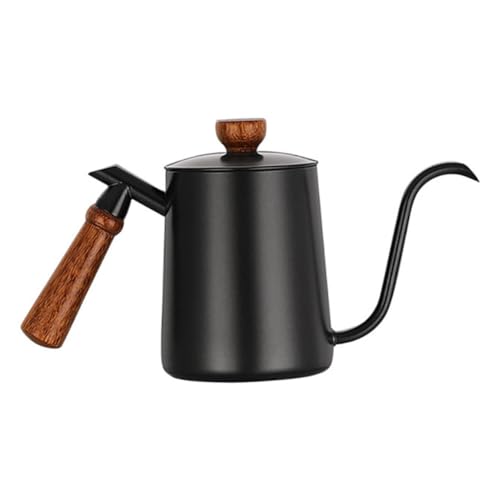 LABRIMP Kaffeemaschine Kaffeekanne mit Langem Ausguss Schwarz Ergonomischer Holzgriff Präziser Auslauf für Handfilter Kaffee und Camping Vielseitiger Wasserkocher für Tee und Alltag LABRIMP Kaffeemaschine Kaffeekanne mit Langem Ausguss Schwarz Ergonomischer Holzgriff Präziser Auslauf für Handfilter Kaffee und Camping Vielseitiger Wasserkocher für Tee und Alltag von LABRIMP