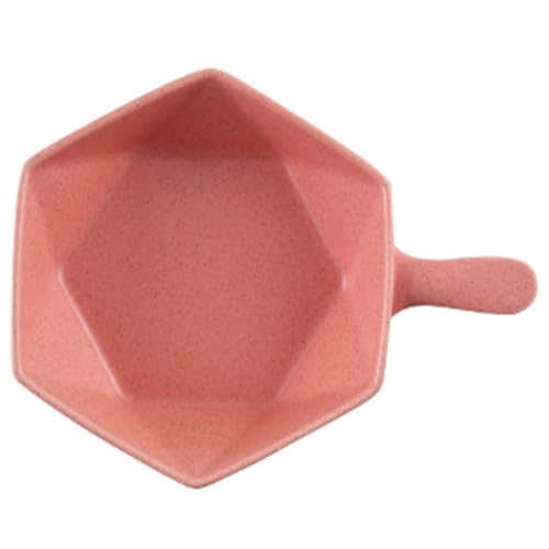 LABRIMP Keramische Backschüssel mit Griff Multifunktionale Nudelschüssel für Ofen und Mikrowelle Geeignet für Alltägliche Anwendungen Orange Skandinavisches Design von LABRIMP