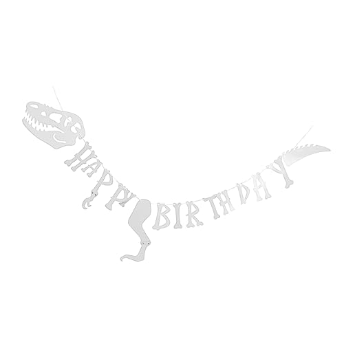 LABRIMP Geburtstagsparty-banner Dinosaurier-skelett-design Diy-wimpelkette Zum Aufhängen Dekorative Party-girlande Mit Happy Birthday-schild LABRIMP Geburtstagsparty-banner Dinosaurier-skelett-design Diy-wimpelkette Zum Aufhängen Dekorative Party-girlande Mit Happy Birthday-schild von LABRIMP