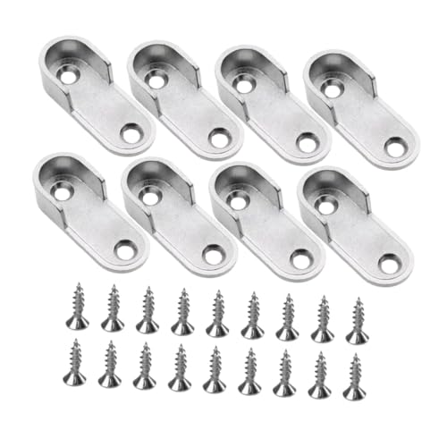 LABRIMP Kleiderstangen Endstützen für Schrankrohre Robuste Halterung mit Flachem Design Installieren Rostfrei Vernickelt Geeignet für Kleiderschränke Halterungen Schrauben LABRIMP Kleiderstangen Endstützen für Schrankrohre Robuste Halterung mit Flachem Design Installieren Rostfrei Vernickelt Geeignet für Kleiderschränke Halterungen Schrauben von LABRIMP