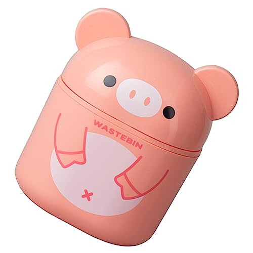 LABRIMP Kleiner Tischmülleimer mit Deckel Cartoon Desktop Abfalleimer aus Robustem Kompakt für Schlafzimmer Büro und Schminktisch Platzsparend und Geruchsdicht für Schreibtisch und LABRIMP Kleiner Tischmülleimer mit Deckel Cartoon Desktop Abfalleimer aus Robustem Kompakt für Schlafzimmer Büro und Schminktisch Platzsparend und Geruchsdicht für Schreibtisch und von LABRIMP