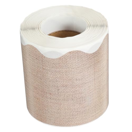 LABRIMP Kreative Pinnwand Bordüre Aufkleber aus Jute Dekoration für Klassenzimmer Einfach Anzubringen Leicht Sicher und für Schulprojekte und Ankündigungen von LABRIMP