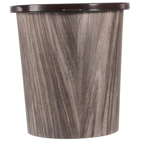 LABRIMP Kreativer Abfalleimer im Vintage Holzdesign mit Deckel Mülleimer für Wohnzimmer Küche und Badezimmer für Kleine Räume und Recycling LABRIMP Kreativer Abfalleimer im Vintage Holzdesign mit Deckel Mülleimer für Wohnzimmer Küche und Badezimmer für Kleine Räume und Recycling von LABRIMP